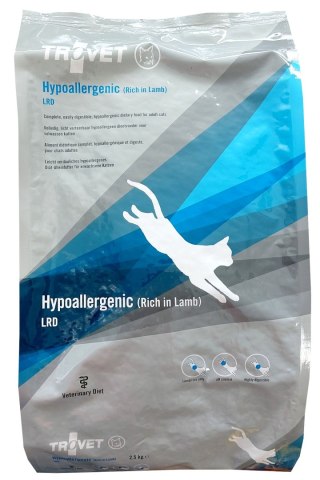 Trovet LRD Hypoallergenic Jagnięcina dla kota 2,5kg Trovet