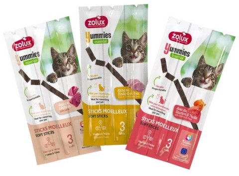 Zolux Yummies Miękki przysmak dla kota - Pałeczki Indyk & Wątróbka 3x5g Zolux Zolux Yummies Miękki przysmak dla kota - Pałeczki Indyk & Wątróbka 3x5g Zolux