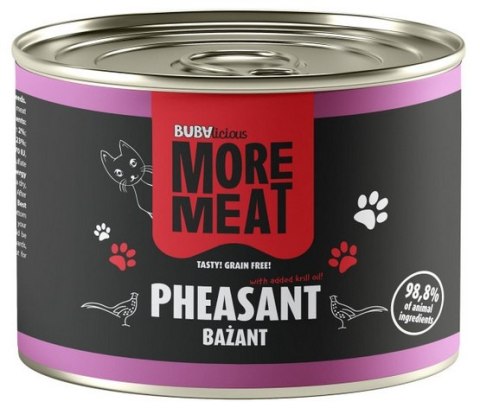 BUBAlicious Kot More Meat Mono bażant puszka 185g