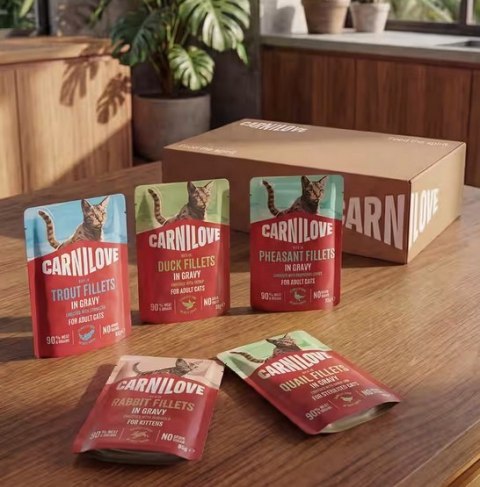 Carnilove Cat Rabbit Kitten - królik w sosie saszetka 85g