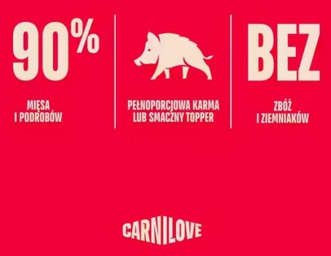 Carnilove Cat Wild Boar - dzik w sosie saszetka 85g