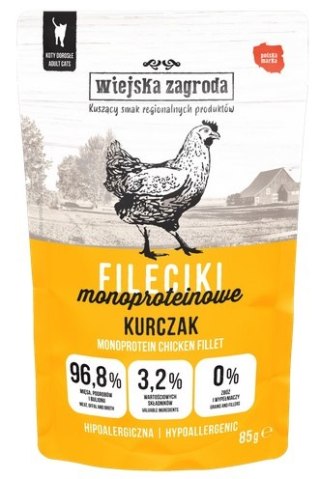 Wiejska Zagroda Kot Fileciki monoproteinowe kurczak saszetka 85g