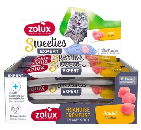 Zolux Sweeties Kremowy przysmak dla kota - kurczak 14g